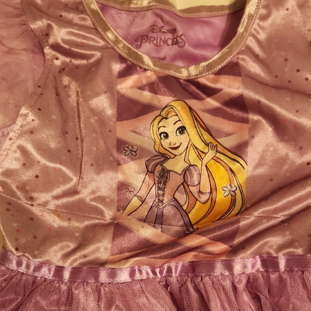 Purple Princess Dress with Character Print - Picture 3 of 4